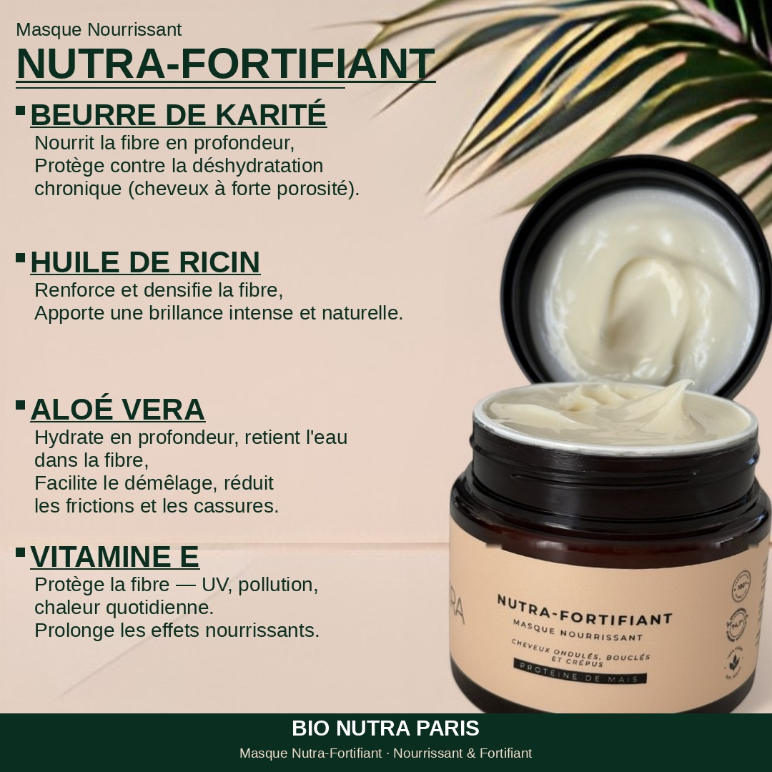 NUTRA-FORTIFIANT:  Masque ultra-nourissant et reparateur